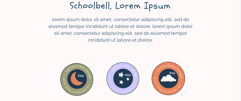 Logo on colored background
