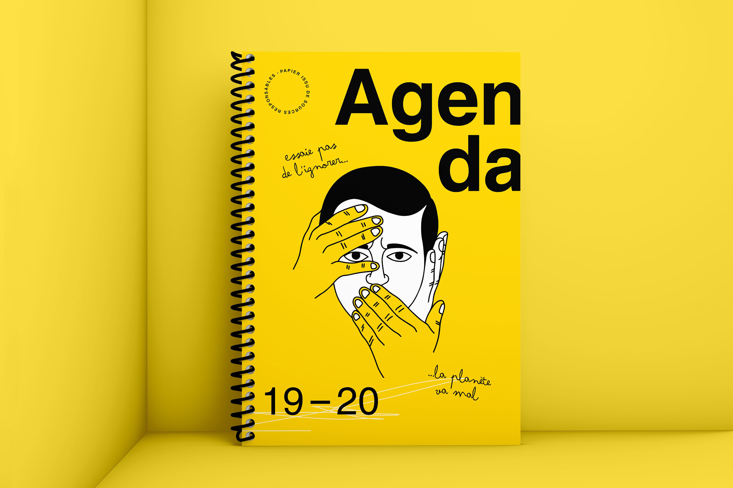Logo on colored background