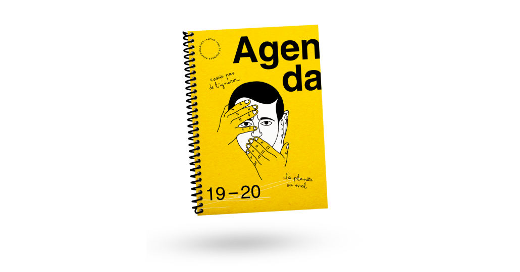 Logo on colored background